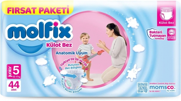 Molfix Külot Bez 5 Beden 44 Adet Bebek Bezi