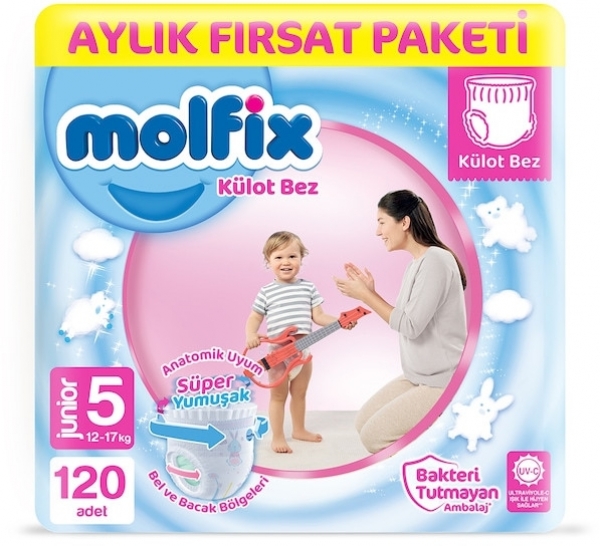 Molfix Külot Bez 5 Beden 120 Adet Bebek Bezi