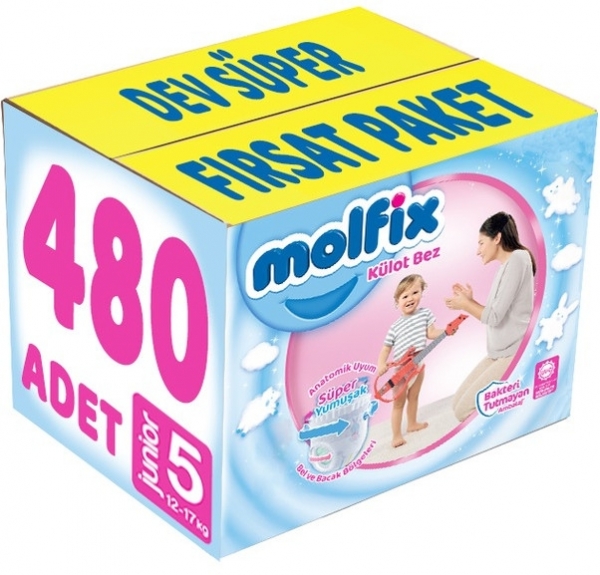 Molfix Külot Bez 5 Beden 480 Adet Bebek Bezi