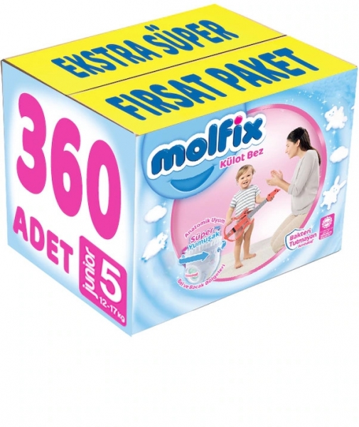 Molfix Külot Bez 5 Beden 360 Adet Bebek Bezi
