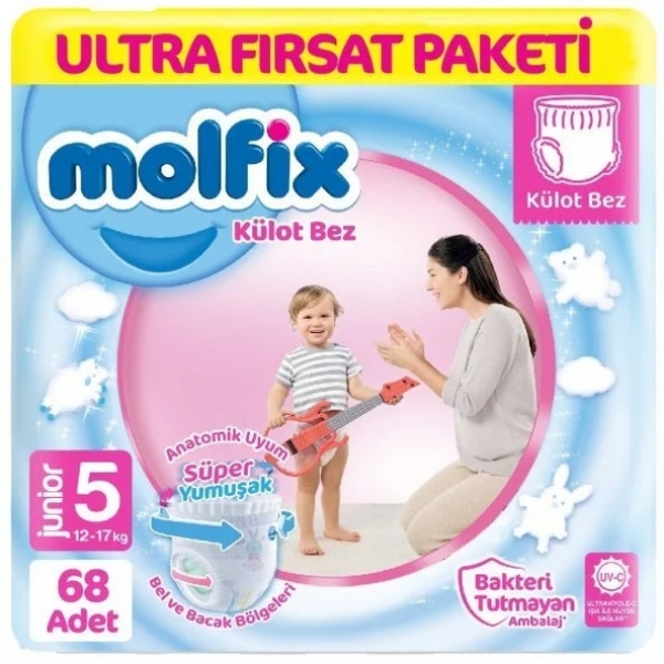 Molfix Külot Bez 5 Beden 68 Adet Bebek Bezi