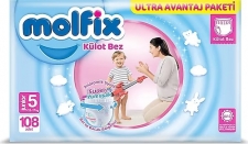 Molfix Külot Bez 5 Beden 108 Adet resim