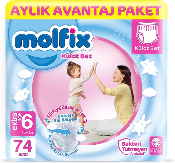 Molfix Külot Bez 6 Beden 74 Adet Bebek Bezi