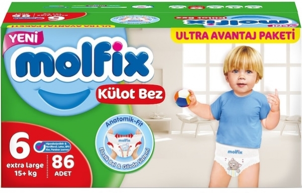 Molfix Külot Bez 6 Beden 86 Adet Bebek Bezi