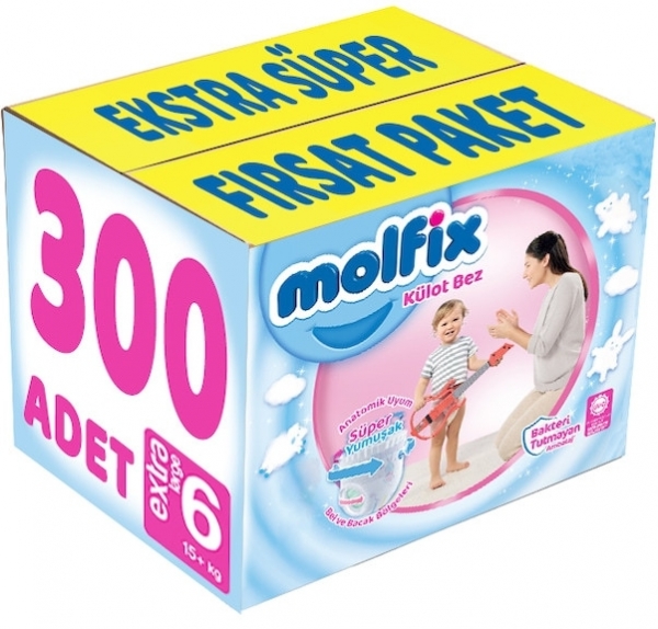 Molfix Külot Bez 6 Beden 300 Adet Bebek Bezi