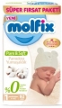 Molfix Pure&Soft 1 Beden 92 Adet Bebek Bezi
