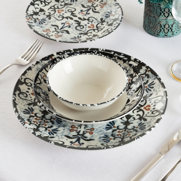 Bernardo Antique Şems 24 Parça Yemek Takımı