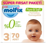 Molfix Pure&Soft 3 Beden 70 Adet resim