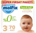 Molfix Pure&Soft 3 Beden 70 Adet Bebek Bezi