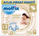 Molfix Pure&Soft 3 Beden 128 Adet resim