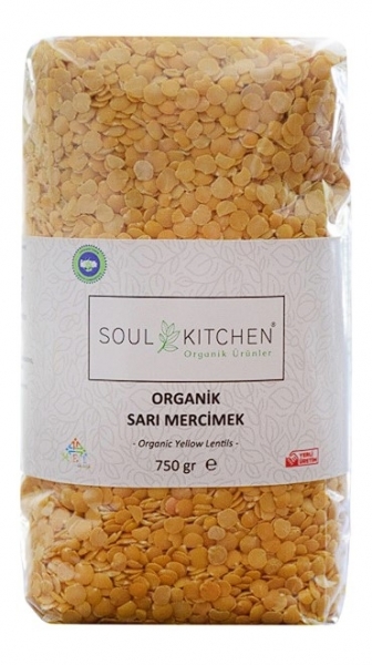 Soul Kitchen Organik Sarı Mercimek 750 gr