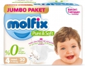Molfix Pure&Soft 4 Beden 30 Adet Bebek Bezi