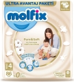 Molfix Pure&Soft 4 Beden 86 Adet Bebek Bezi