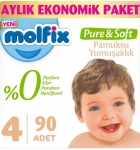 Molfix Pure&Soft 4 Beden 90 Adet resim