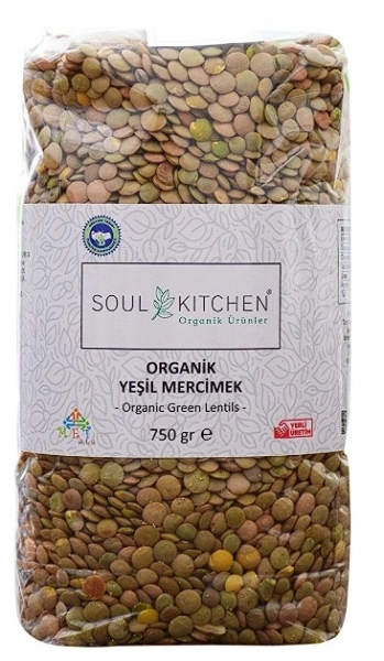 Soul Kitchen Organik Yeşil Mercimek 750 gr