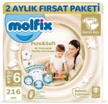 Molfix Pure&Soft 6 Beden 216 Adet resim
