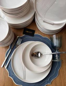 Rossev Modern Line 24 Parça Yemek Takımı