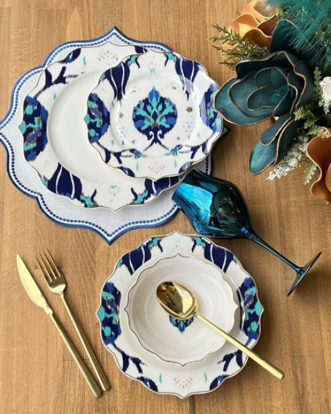 Rossev İkat 24 Parça Yemek Takımı