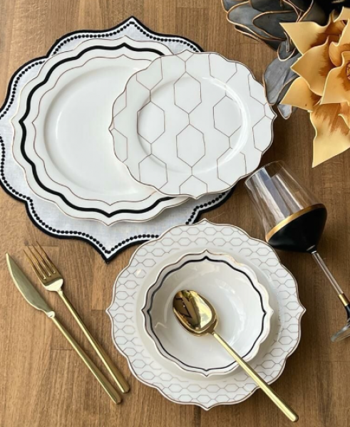 Rossev Cheerful 24 Parça Yemek Takımı