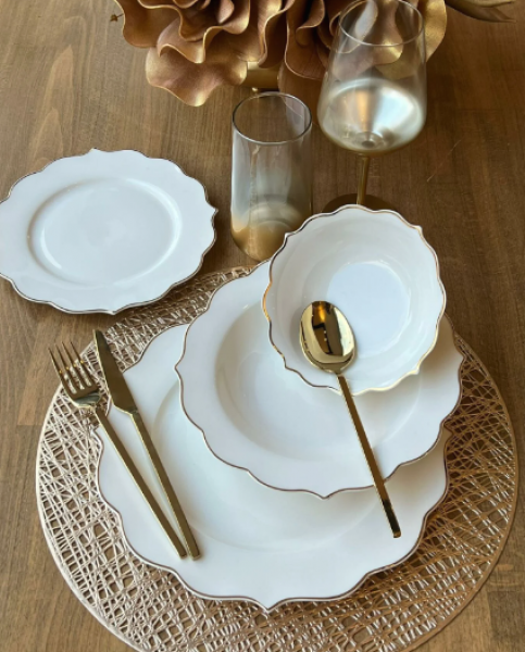 Rossev Flora 24 Parça Yemek Takımı
