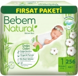 Bebem Natural 1 Beden 256 Adet resim