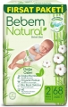 Bebem Natural 2 Beden 68 Adet Bebek Bezi