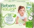 Bebem Natural 4 Beden 30 Adet Bebek Bezi