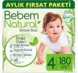 Bebem Natural 4 Beden 180 Adet resim