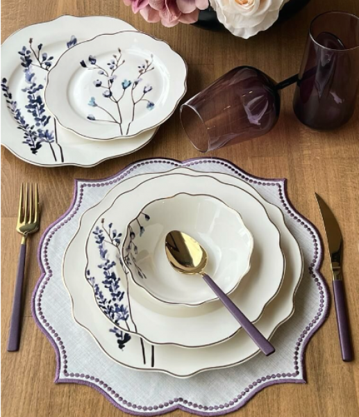 Rossev Spring Branch 24 Parça Yemek Takımı