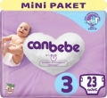 Canbebe 3 Beden 23 Adet Bebek Bezi