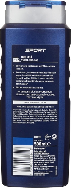 Nivea Men Sport 500 ml Duş Jeli