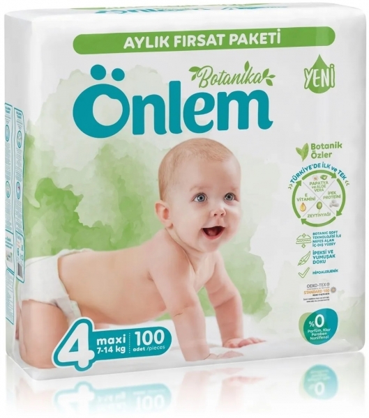 Önlem Botanika 4 Beden 100 Adet Bebek Bezi