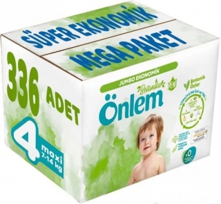 Önlem Botanika 4 Beden 336 Adet Bebek Bezi