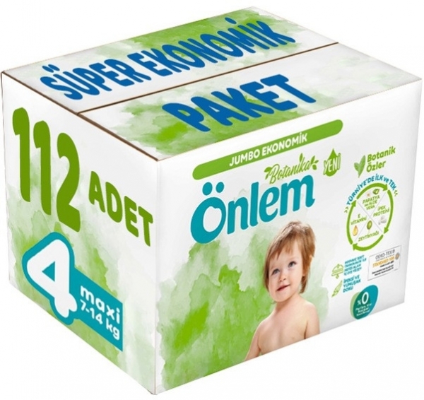 Önlem Botanika 4 Beden 112 Adet Bebek Bezi