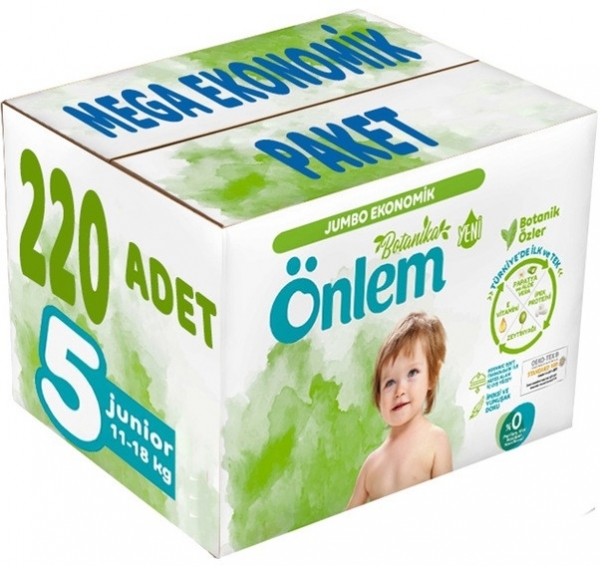 Önlem Botanika 5 Beden 220 Adet Bebek Bezi