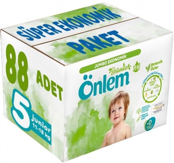 Önlem Botanika 5 Beden 88 Adet Bebek Bezi