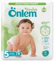 Önlem Botanika 5 Beden 78 Adet Bebek Bezi