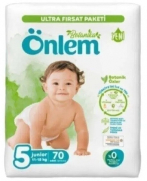 Önlem Botanika 5 Beden 70 Adet Bebek Bezi