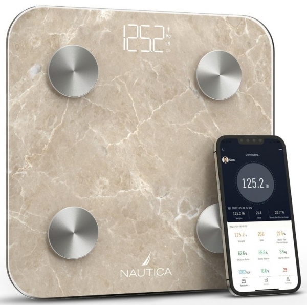 Nautica Marble Collection Dijital Banyo Tartısı