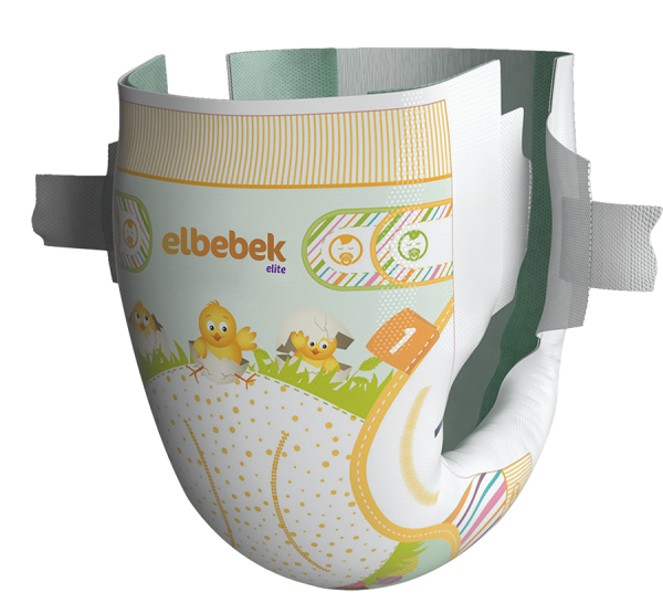 Elbebek Elite 1 Beden 50 Adet Bebek Bezi
