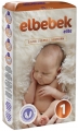 Elbebek Elite 1 Beden 50 Adet Bebek Bezi