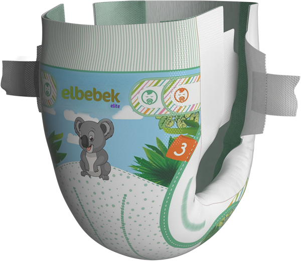 Elbebek Elite 3 Beden 66 Adet Bebek Bezi
