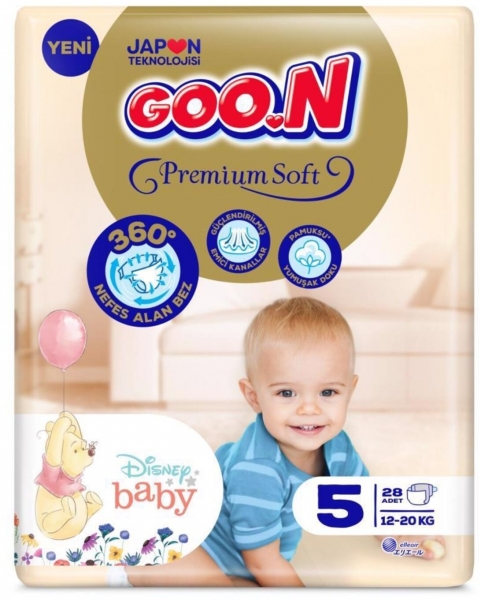 Goon Premium Soft 5 Beden 28 Adet Bebek Bezi