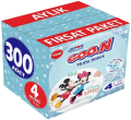Goon Mutlu Bebek 4 Beden 300 Adet Bebek Bezi