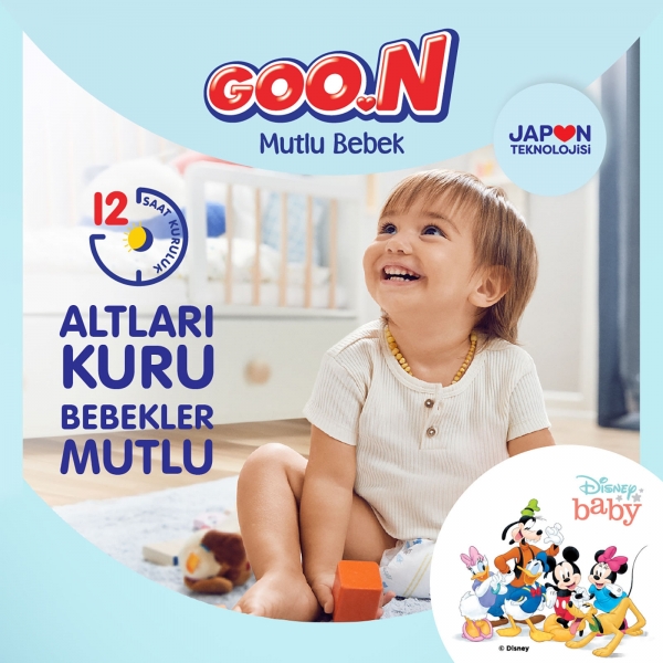 Goon Mutlu Bebek 5 Beden 100 Adet Bebek Bezi