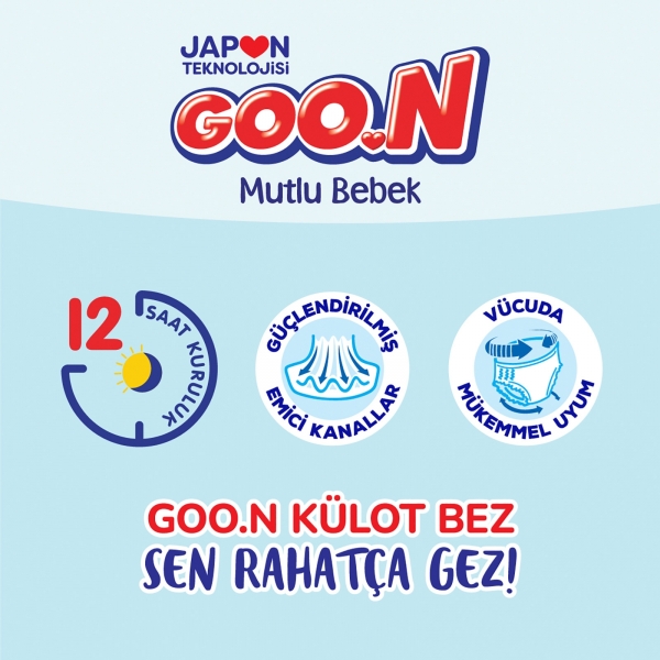Goon Mutlu Bebek Külot Bez 6 Beden 20 Adet Bebek Bezi