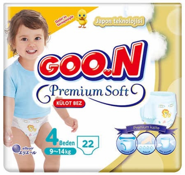 Goon Premium Soft Külot Bez 4 Beden 22 Adet Bebek Bezi
