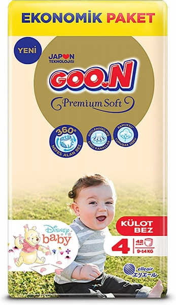 Goon Premium Soft Külot Bez 4 Beden 42 Adet Bebek Bezi