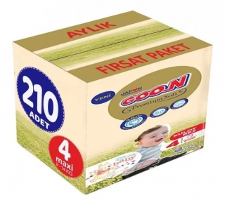 Goon Premium Soft Külot Bez 4 Beden 210 Adet Bebek Bezi