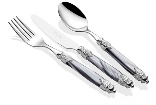 Rivadossi Arianna Chrome Krem 75 Parça Çatal Kaşık Bıçak Takımı